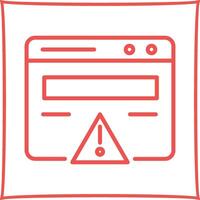 Web Error Vector Icon