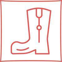 Cowboy Boot Vector Icon
