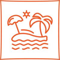 Beach Vector Icon