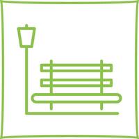 Relaxation Bench Vector Icon