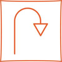 Arrow Pointing Down Vector Icon