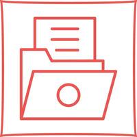 List Folder Vector Icon