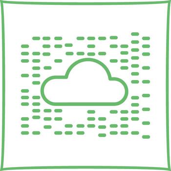 icono de vector de nube