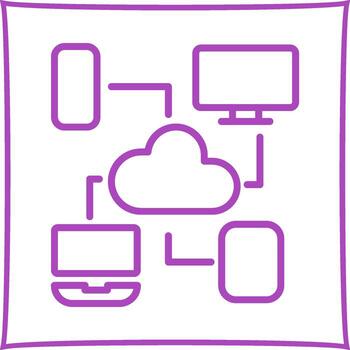 Cloud Computing Vector Icon
