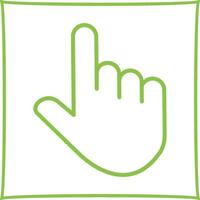 Raised Finger Vector Icon