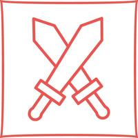 Two Swords Vector Icon