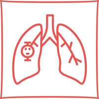 Lung Cancer Vector Icon
