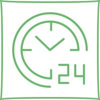 24 hours Vector Icon