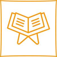 Reading Holy Book Vector Icon