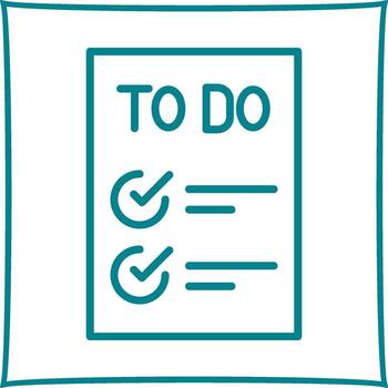 Today to Done Checklist Vector Icon