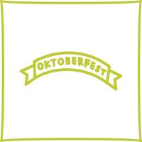 Oktoberfest Banner Vector Icon