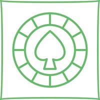 Spade Chip Vector Icon
