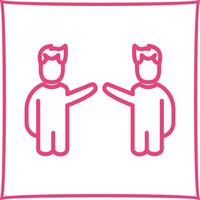 Waving to People I Vector Icon