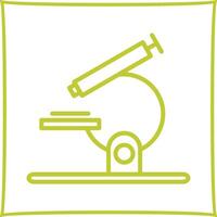 icono de vector de microscopio