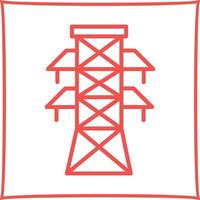 icono de vector de torre de electricidad