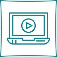 Video Screening Vector Icon