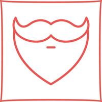 Beard and Moustache I Vector Icon