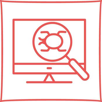 icono de vector de depuración