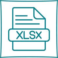 icono de vector xlsx