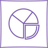 Pie Chart Analysis Vector Icon