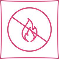 Danger of Flame Vector Icon