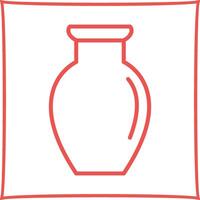 Vase Exhibit Vector Icon