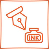 Ink and Pen Vector Icon