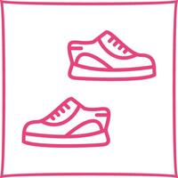 icono de vector de zapatillas