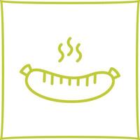Hot Sausage Vector Icon