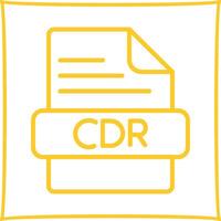 icono de vector de cdr