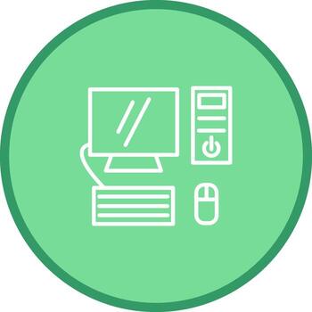 icono de vector de computadora
