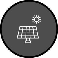 icono de vector de panel solar