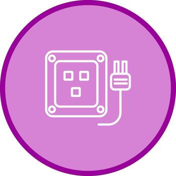 icono de vector de enchufe