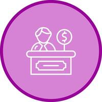 Cashier Vector Icon