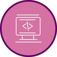 icono de vector de codificación