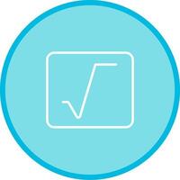 Square Root Vector Icon