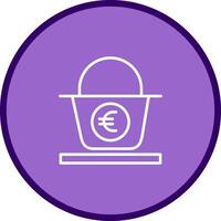 Euro Basket Vector Icon