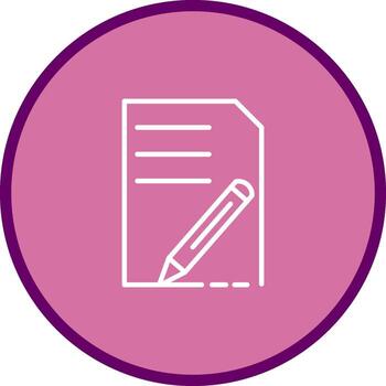 icono de vector de edición de documento