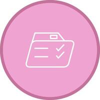 Lista de Verificación carpeta vector icono