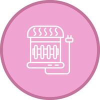 Electric Heater Vector Icon