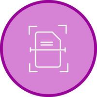 Scanning Document Vector Icon