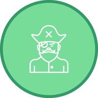 Male Pirate Vector Icon