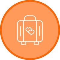 Lover Suitcase Vector Icon