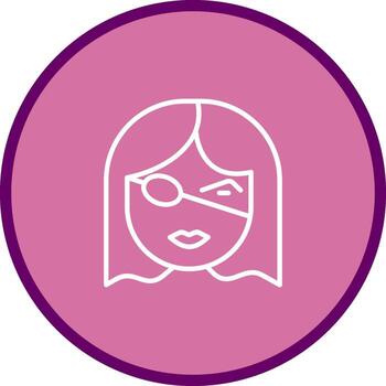 icono de vector de parche en el ojo