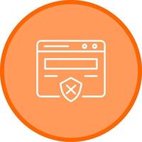 Unprotected Website Vector Icon