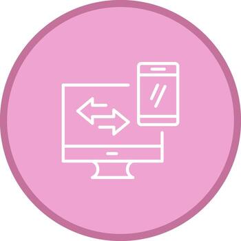 Data Synchronization Vector Icon