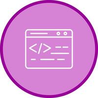 icono de vector de codificación web