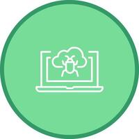 Bug Cloud Vector Icon