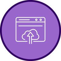 Upload Web Vector Icon