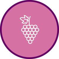 icono de vector de uvas